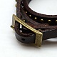Fashionable Wrap Style Leather Roman Numeral watch Bracelets WACH-M054-06-3