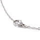 Alloy Sword Pendant Necklace with 304 Stainless Steel Cable Chains NJEW-JN04474-5