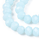 Opaque Solid Color Glass Beads Strands EGLA-A034-P4mm-D06-3