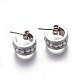304 Stainless Steel Stud Earrings EJEW-O089-11P-1