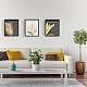 Superdant 6ピース ゴールデン植物 キャンバスプリント ボヘミアンリーフ ウォールアート フレームなし写真 熱帯植物の葉の絵画 リビングルーム オフィス ベッドルーム バスルーム スタディルーム (フレームなし) AJEW-WH0173-150-4