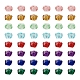 Pandahall 120pcs 8 colores perlas de resina transparente RESI-TA0001-58-1