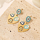 Boucles d'oreilles pendantes en forme de cœur en acier titane RO0890-2