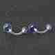 Gebogene Langhantel-Augenbrauenringe aus Acryl AJEW-P084-08-1