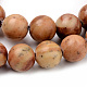 Chapelets de perles en pierre en bois naturel X-G-Q462-64-6mm-2
