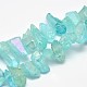Chapelets de perles de cristal de quartz naturel électrolytique G-UK0018-02A-1