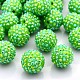 Perline resina palla rhinestone bubblegum RESI-S256-20mm-SAB14-2