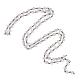 Handgefertigte Rondell-Perlenketten aus Glas AJEW-PH00495-04-2