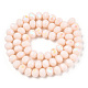 Chapelets de perles en verre opaque de couleur unie EGLA-A034-P10mm-L20-3