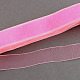 Matériaux de fabrication ruban organza ruban de conscience de cancer du sein rose  ORIB-Q016-10mm-22-1