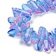 Brins de perles de quartz teintées naturelles G-G791-14D-3