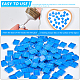 PandaHall 200 pcs Square Mosaic Tiles Glitter Glass Mosaic Cabochons for Home Decoration Crafts Jewelry Making GLAA-PH0007-64-4