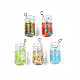Glass Bottle Pendants CRES-N017-02-2