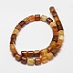Column Natural Striped Agate/Banded Agate Bead Strands G-M258-43-2