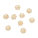 Perlenkappen aus Messing mit mehreren Blütenblättern KK-K251-06G-2