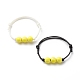 2 bracelet en perles de tennis acrylique 2 couleurs. BJEW-JB08558-01-1