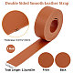 2M Flat Double Face Lychee Pattern Imitation Leather Band LC-WH0010-01A-04-2