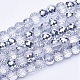 Chapelets de perles en verre transparent électrolytique EGLA-E045-H01-1