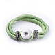 Fabrication de bracelets à pression en cuir PU AJEW-R023-06-2