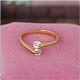 Veri e propri anelli polsino in zirconi di ottone placcato oro 18k RJEW-EE0001-024E-2