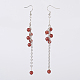 Natural Gemstone Dangle Earrings EJEW-JE02641-2