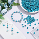 Brins de perles synthétiques turquoises arricraf TURQ-AR0001-06-4