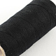 布地やDIYクラフト用品402ポリエステル縫糸コード  ブラック  約90m /ロール  0.1mm  12のロール/箱 OCOR-R028-A01-2