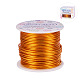 BENECREAT 12 Gauge(2mm) Aluminum Wire 100FT(30m) Anodized Jewelry Craft Making Beading Floral Colored Aluminum Craft Wire - Orange AW-BC0001-2mm-03-2