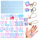 Moules à pendentif en silicone bricolage lettre et chiffre DIY-F139-01-1