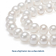 Brins de perles de culture d'eau douce naturelles PEAR-D187-23-4