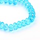 Faceted Rondelle Imitation Austrian Crystal Glass Bead Strands G-PH0009-10-8x5mm-2
