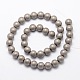 Electroplate Non-magnetic Synthetic Hematite Beads Strands G-R363-10mm-03-2