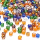 Perles de rocaille rondes en verre 7 couleurs SEED-YW0001-24C-02-5