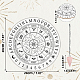 Ahandmaker 12 ensemble de planches à pendule constellation de signe astrologique DIY-GA0004-24H-2