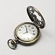 Vintage alliage de zinc cadrans creux de montres à quartz pour création de montre de poche collier pendentif  WACH-R005-41-3
