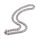 Men's 304 Stainless Steel Curb Chain Necklaces NJEW-I248-06A-P-1