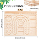 Tableros de diseño de cuentas de madera ODIS-WH0025-144C-2