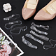 Nbeads 12 Pairs 2 Style Transparent TPU Rubber Shoelace AJEW-NB0005-53-5