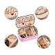 Caja de almacenamiento de joyería de cuero de pu LBOX-TAC0001-01D-3