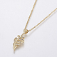 Stainless Steel Pendant Necklaces NJEW-I106-04G-2