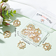Beebeecraft 10Pcs/Box 18K Gold Plated Chakra Energy Charms Hollow Flower Yoga OM OHM Pendants Charms Craft Supplies for DIY Necklace Bracelet Earrings Jewelry Making STAS-BBC0001-24-7
