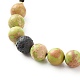 Set di braccialetti di perline intrecciate di diaspro imperiale naturale (tinto) per ragazze donne BJEW-JB06866-10