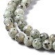 Chapelets de perles en jaspe sésame naturel / jaspe kiwi X-G-R345-6mm-12-4