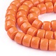 Opaque Solid Color Glass Beads Strands GLAA-A036-I06-3