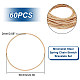 Unicraftale 60Pcs Minimalist Steel Spring Chain Stretch Bracelets Set TWIR-UN0001-12KCG-3