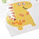 Kits de pegatinas de pintura de diamante de dinosaurio diy para niños DIY-O016-08-5