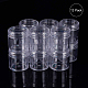 Benecreat 12 paquet 40 ml bocal de stockage de perles en plastique transparent vide avec couvercles à visser arrondis pour perles CON-BC0004-22B-43x44-2
