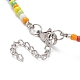 Mushroom Handmade Lampwork Beaded Necklaces for Women NJEW-JN03983-5