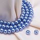 Eco-Friendly Dyed Glass Pearl Round Beads HY-BC0001-6mm-RB015-1