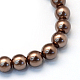 Backen gemalt pearlized Glasperlen runden Perle Stränge HY-Q003-10mm-52-2